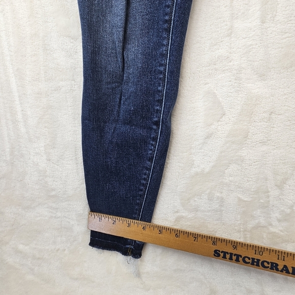 Spanx distressed high rise Jeggings XS Women's Blue Jeans elastic waist - Picture 6 of 11